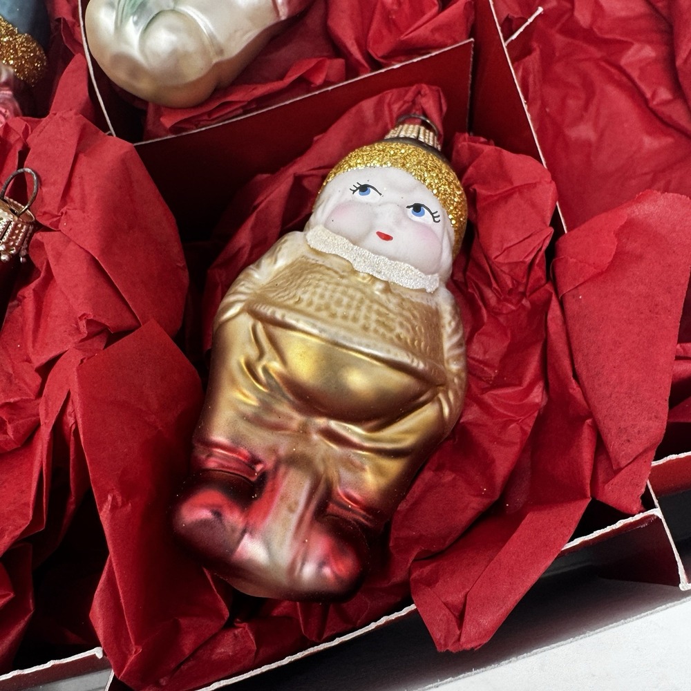 Lauscha NO Snow White The Seven Dwarfs Only Glass Christmas Ornaments Gnomes - Picture 6 of 14